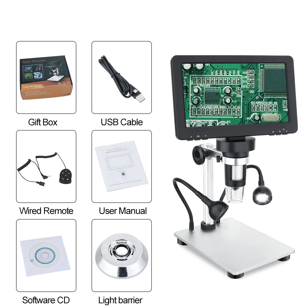 4 digital microscope with LCD