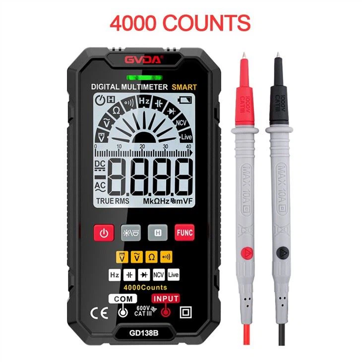 4000 Counts Auto Range Smart Multimter