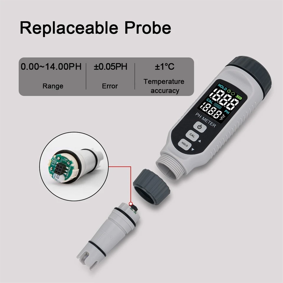 Rechargeable Color LCD PH Acidity Meter best